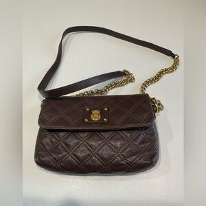🍁Marc Jacobs Genuine Soft Brown Leather Small Crossbody, 9”x 6”